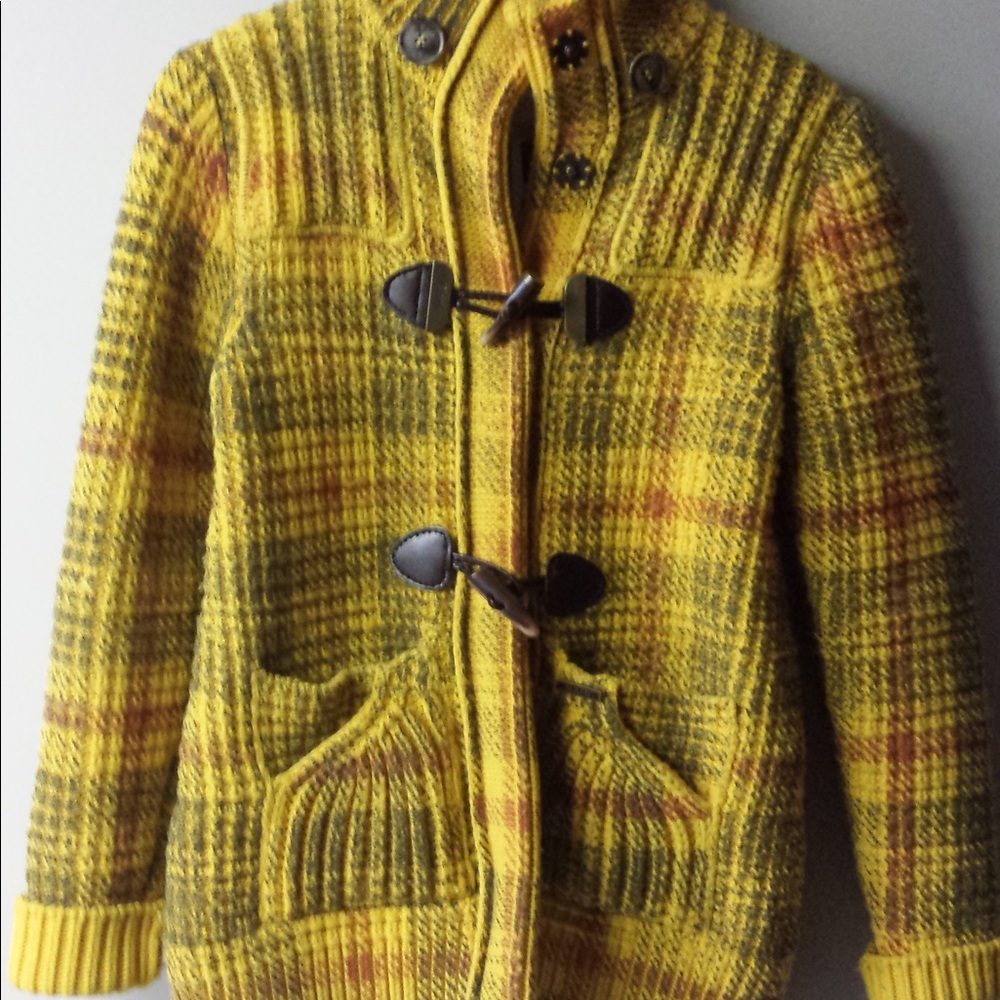 Wool winter coat with detachable hood